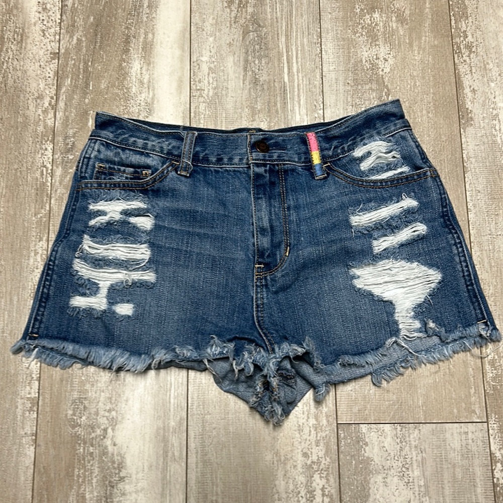 Hollister high waisted denim shorts